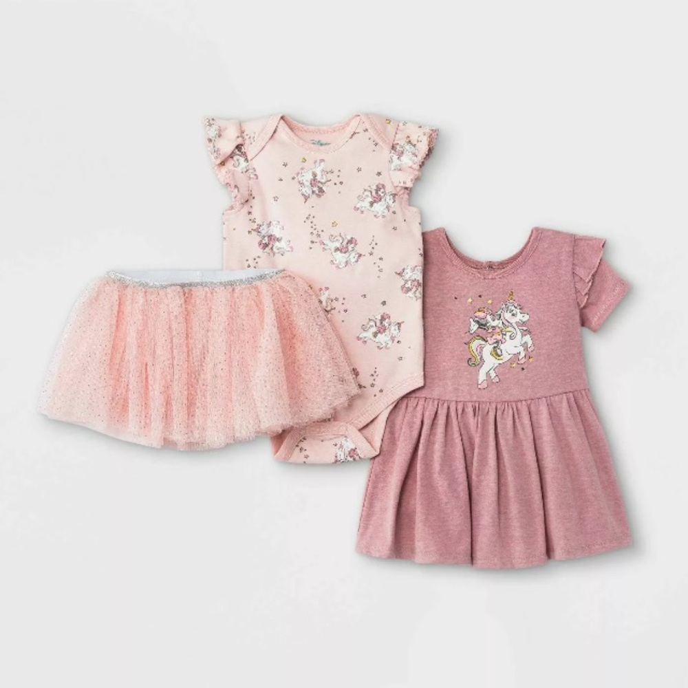 Baby Girls Minnie Mouse 3 Piece Outfit NWT